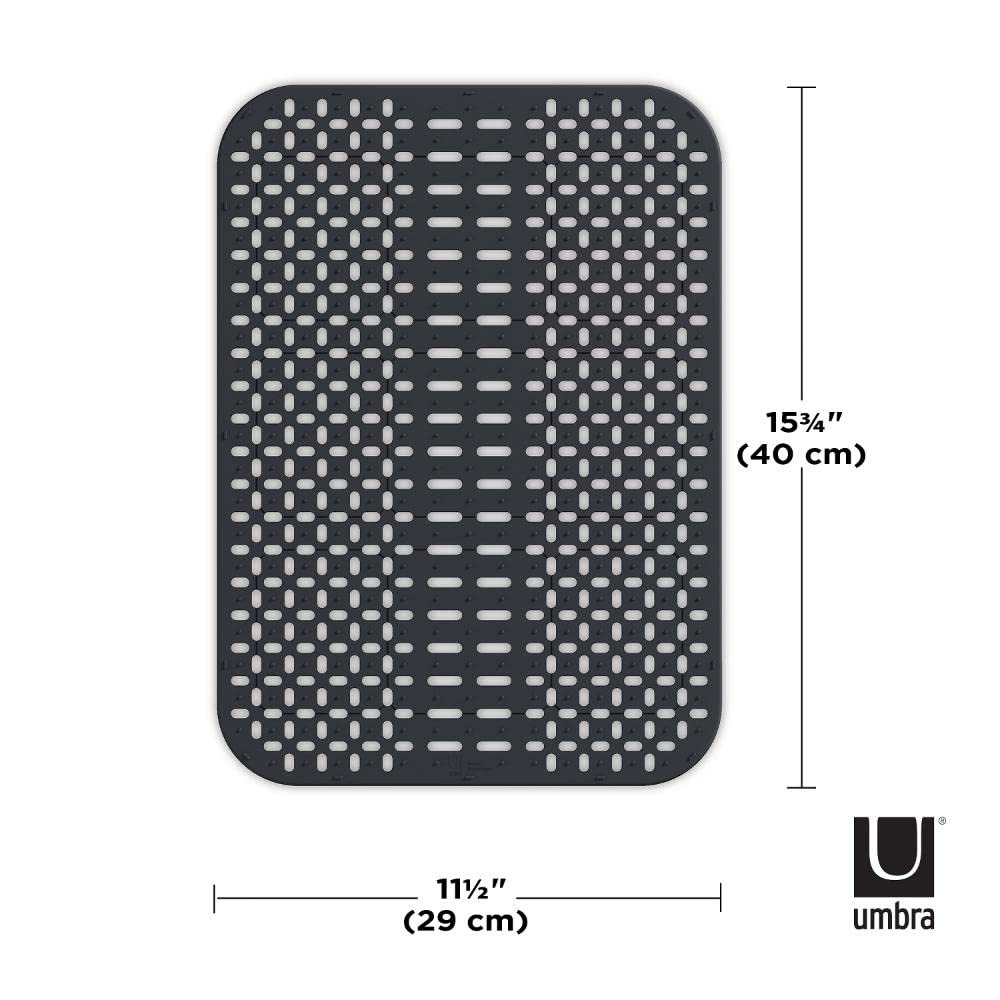 Umbra Sling Kitchen Accessory, Large Sink Mat, Charcoal