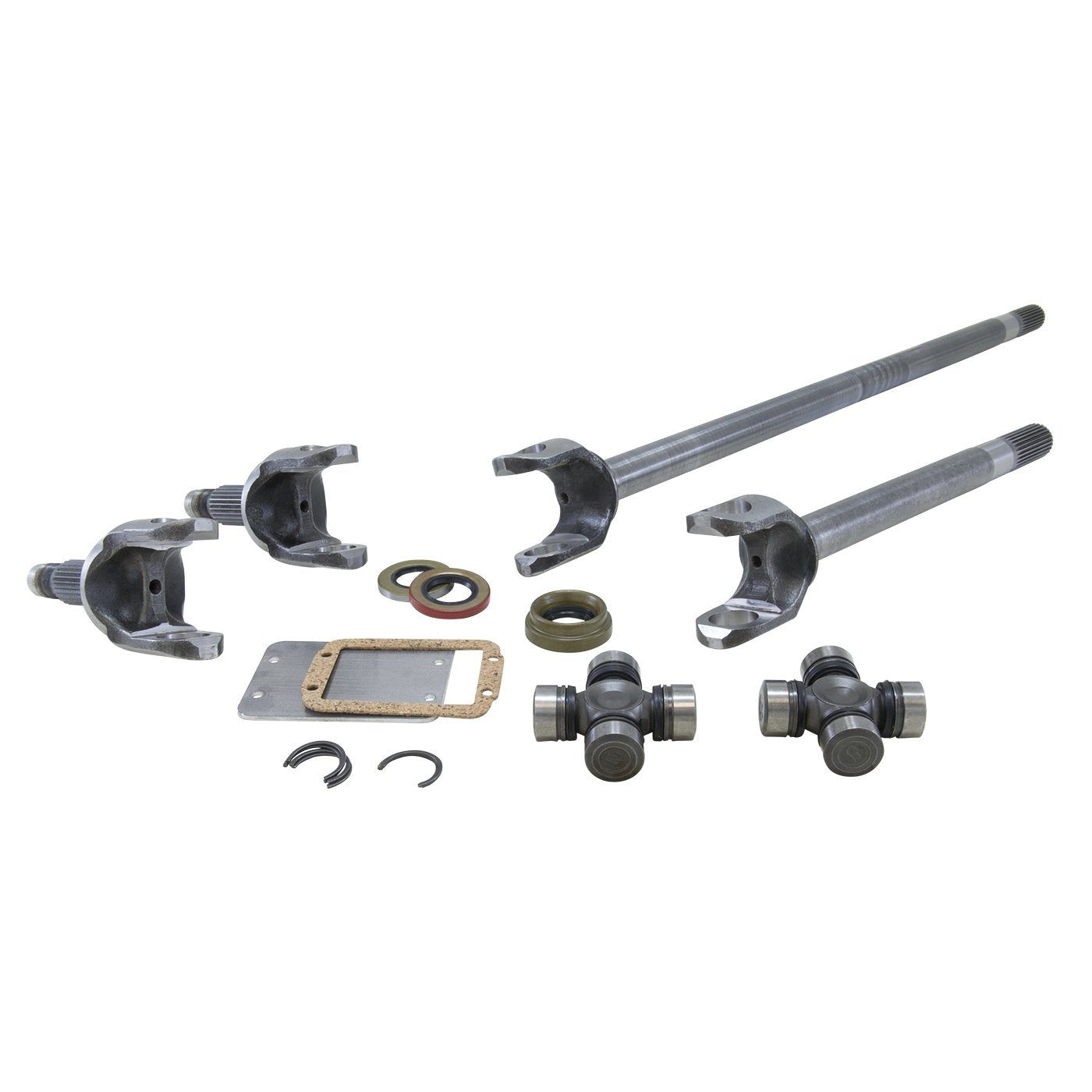 Yukon Gear & Axle (YA W24154) Replacement Axle Kit for Jeep TJ Rubicon Front Differential 4340 Chrome-Moly