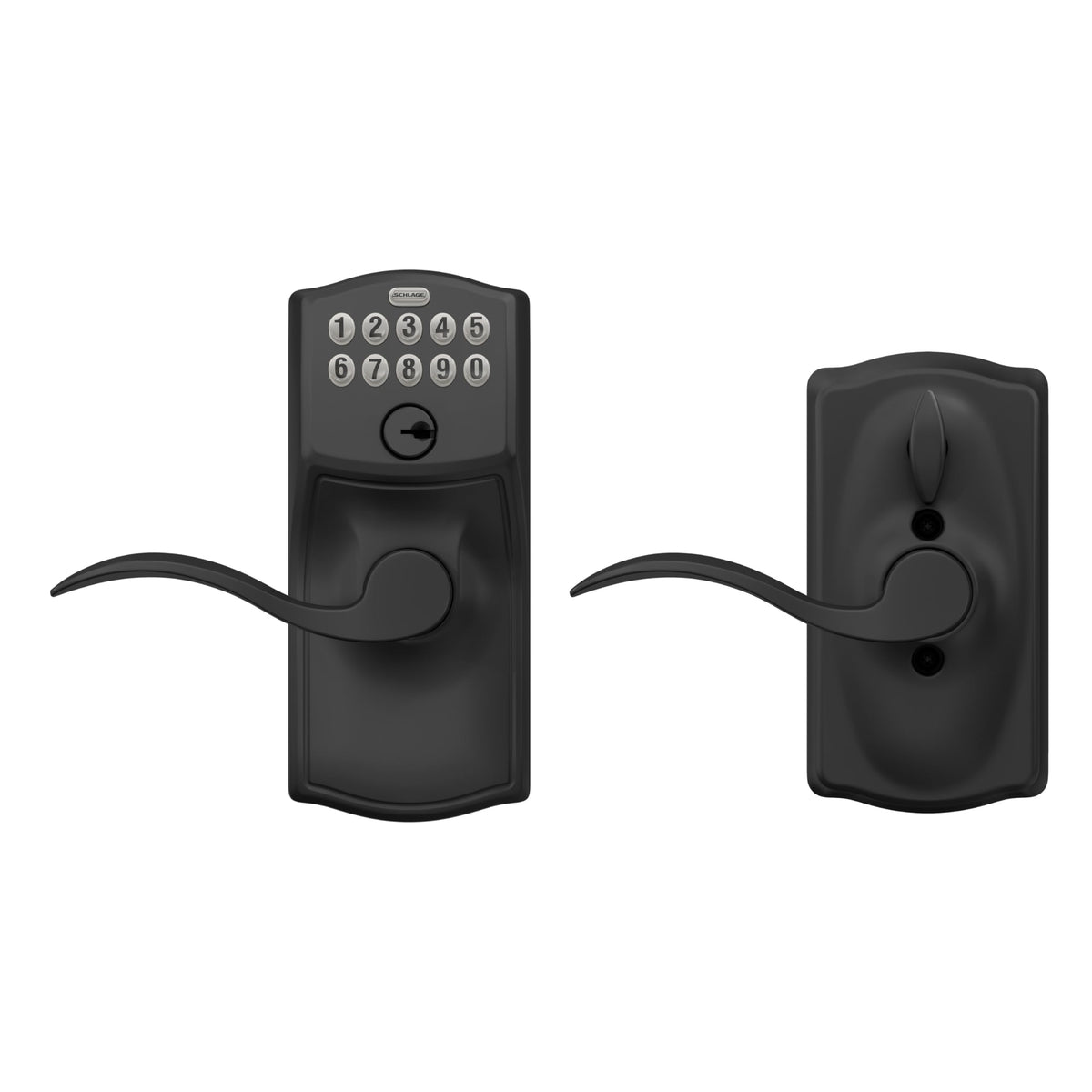 SCHLAGE FE595 CAM 622 Acc Keypad Entry with Flex Electronic Lock, Matte Black