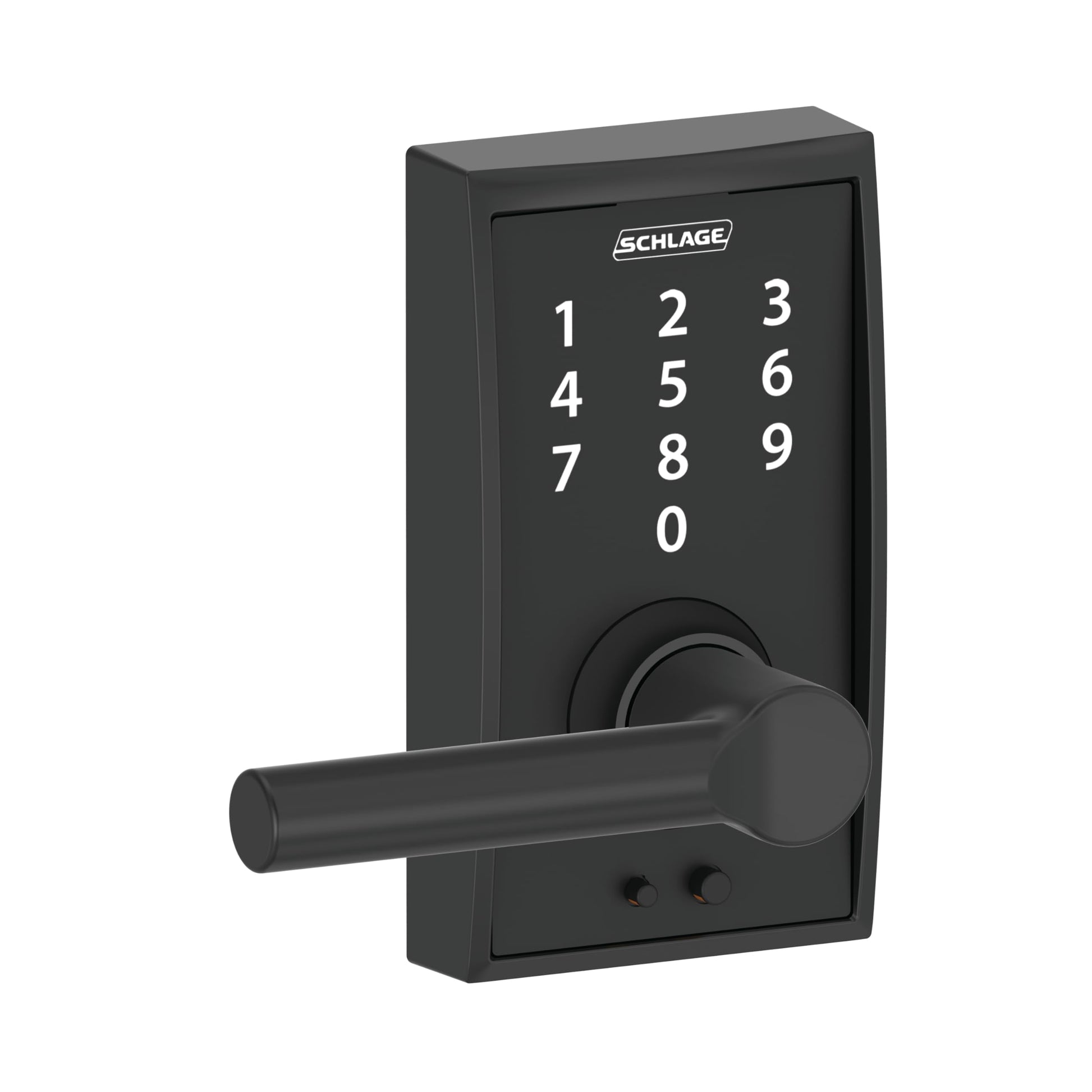 SCHLAGE Touch Century Lock with Broadway Lever (Matte Black) FE695 CEN 622 BRW