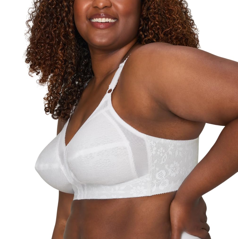 Playtex womens 18 Hour Sensational Support Wireless Us0020 Bras, White, 40B US