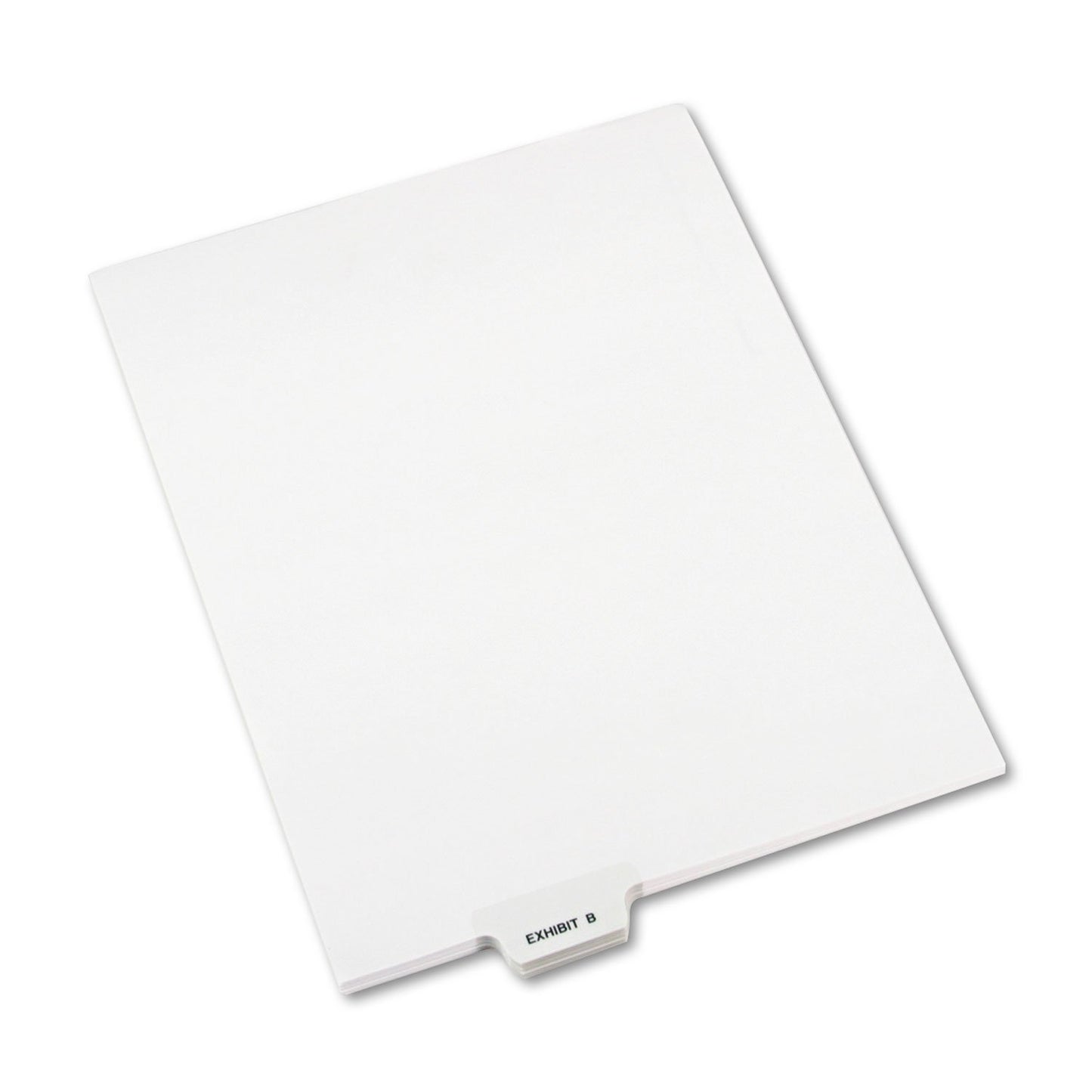 Avery 11941 Avery-Style Preprinted Legal Bottom Tab Divider, Exhibit B, Letter, White (Pack of 25)