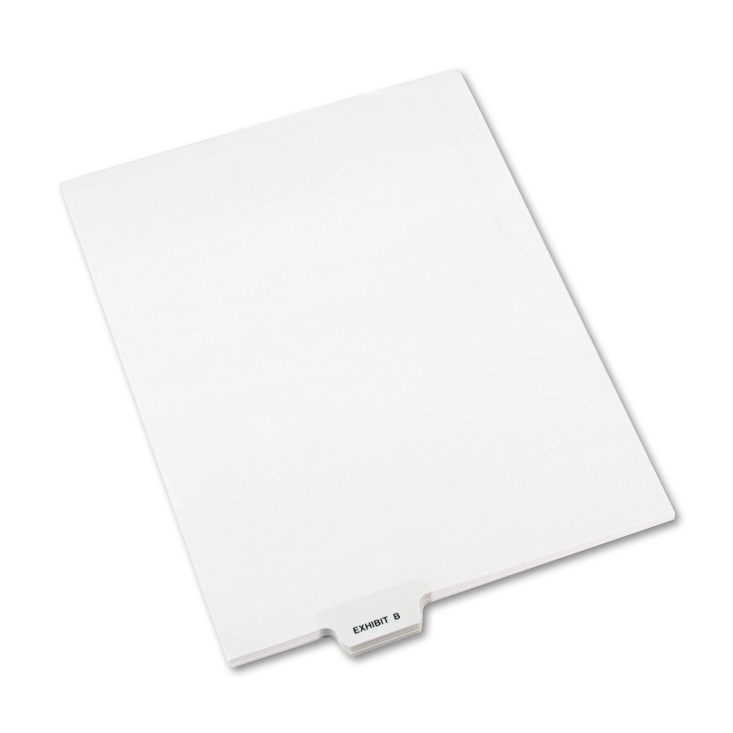 Avery 11941 Avery-Style Preprinted Legal Bottom Tab Divider, Exhibit B, Letter, White (Pack of 25)