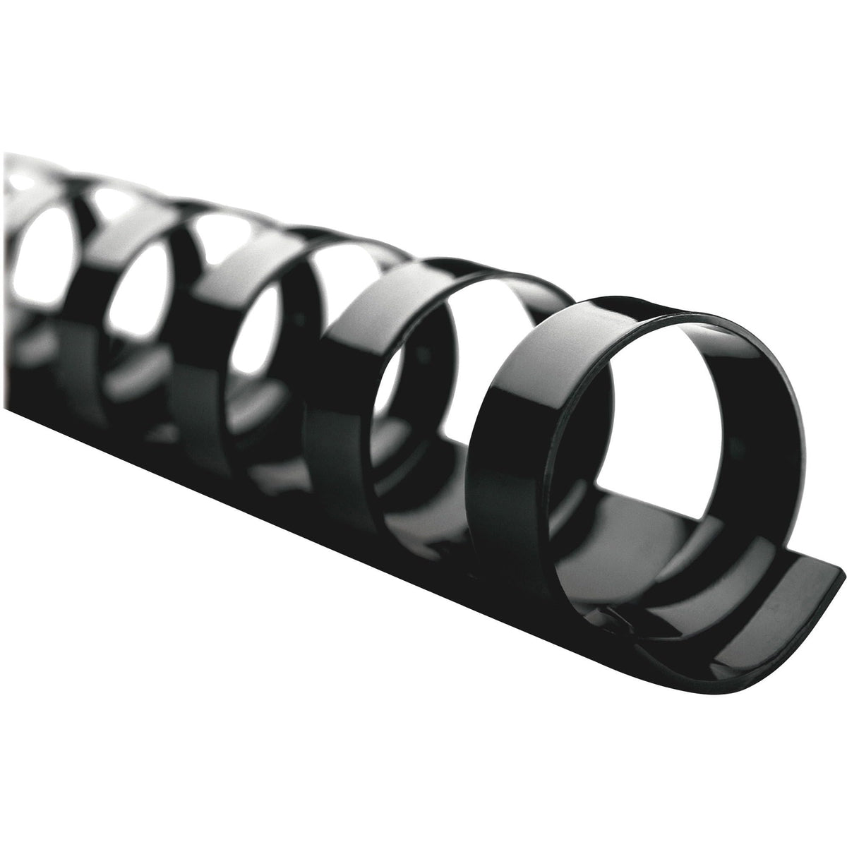 GBC Binding Spines/Spirals/Coils, 1/4" Diameter, 25 Sheet Capacity, CombBind, Black, 100 Pack (4000020)