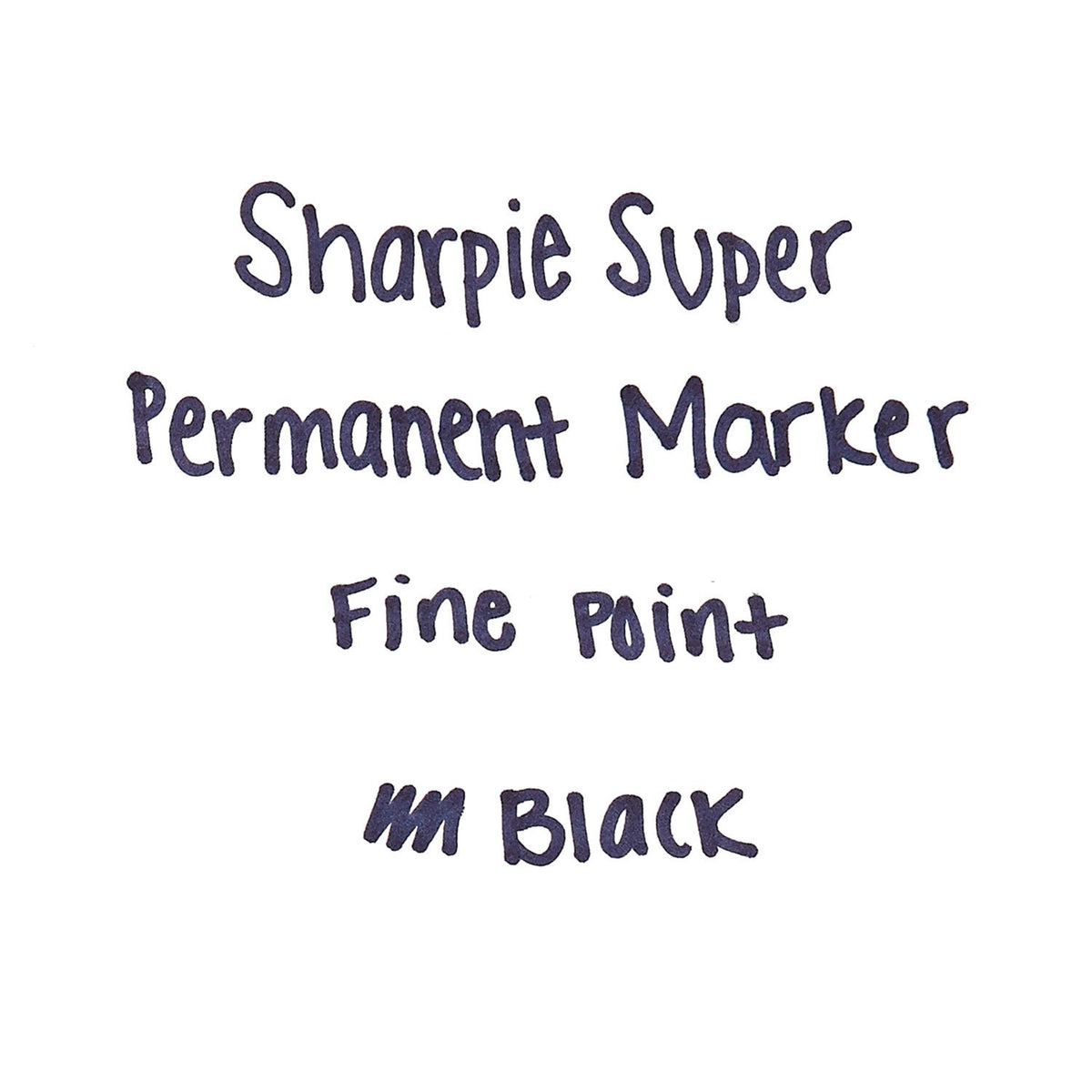 Sharpie 33666PP Super Permanent Markers Fine Point Black 6/Pack