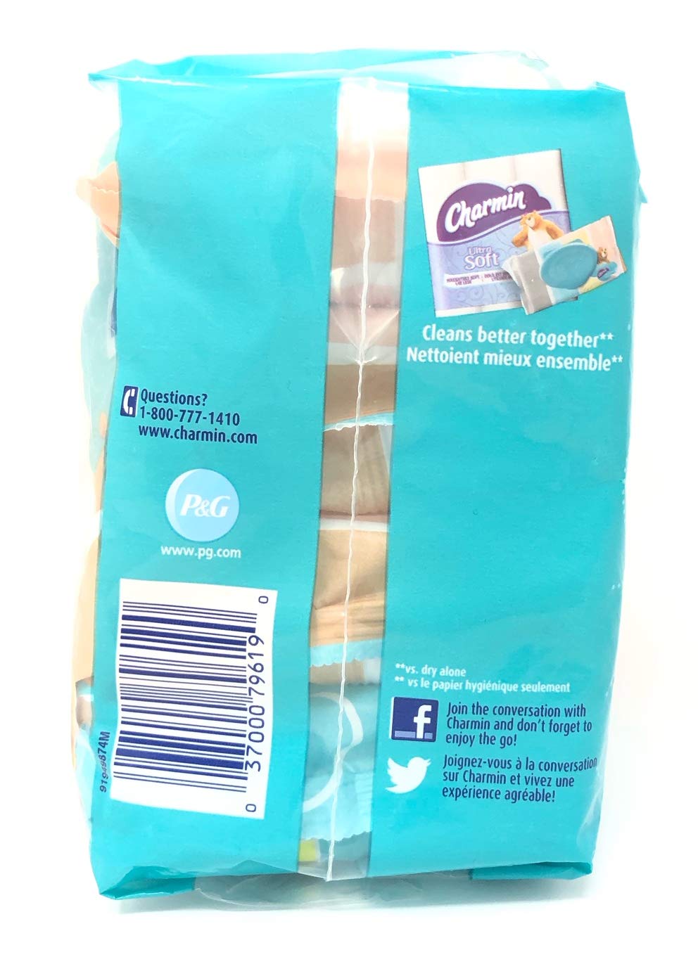 Charmin Flushable Wipes, 160 Count (Pack of 2)