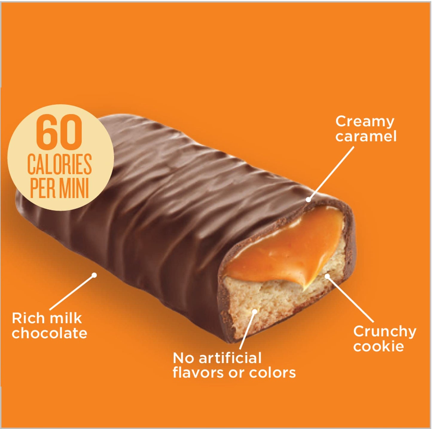 Little Secrets Milk Chocolate Caramel Cookie Bars | 8 Minis | Made in Europe | Nothing Artificial & No Sugar Alcohols | Sustainable Cocoa | 3.4 Ounce, Pack of 1