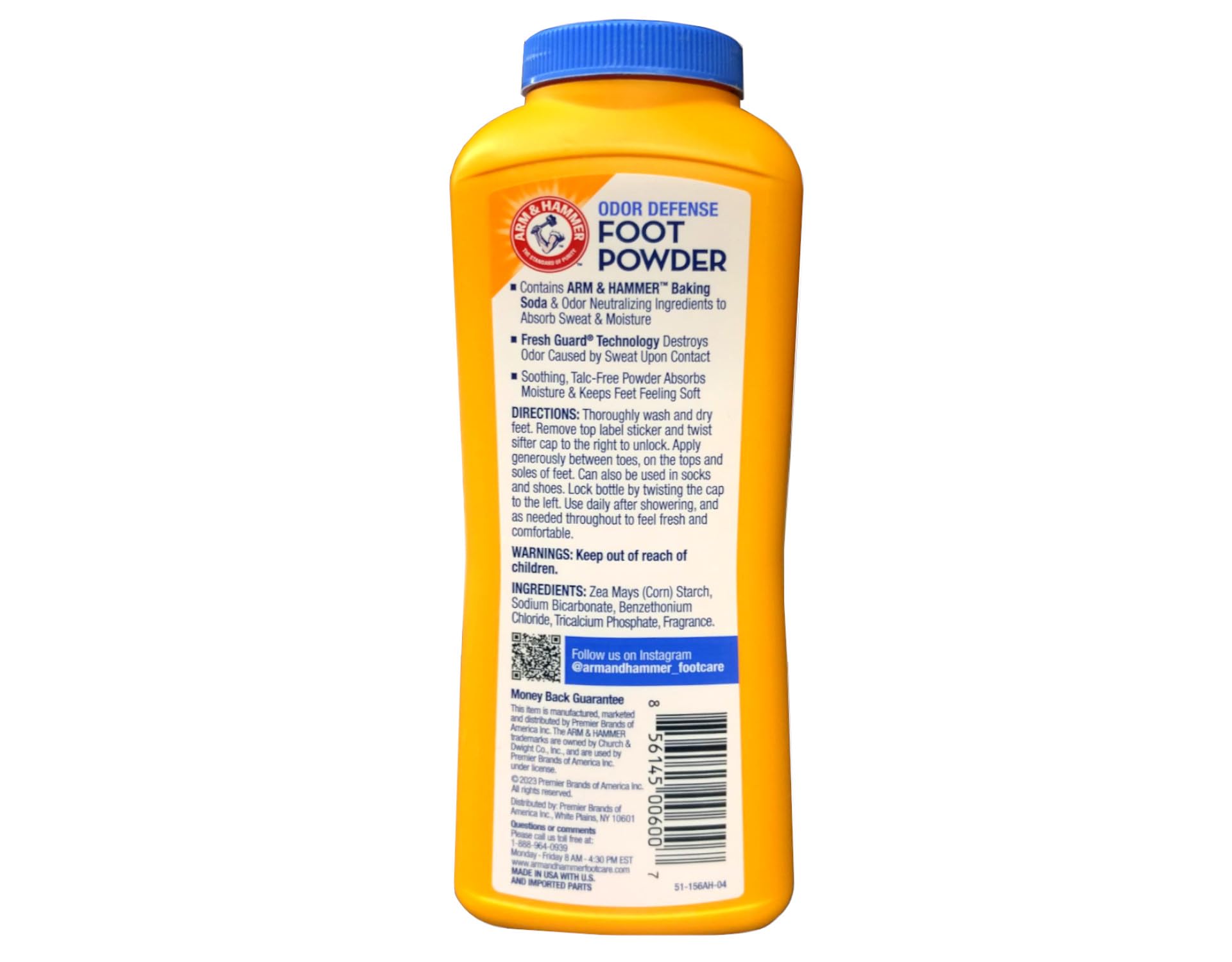 Arm & Hammer Odor Defense Foot Powder, 7 Ounces (Pack of 3)