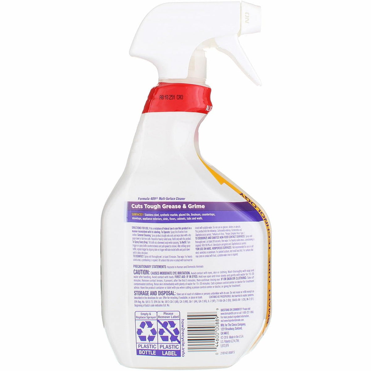 Formula 409 All Purpose Cleaner Spray Bottle, 32 Fluid Ounces (Pack of 5)