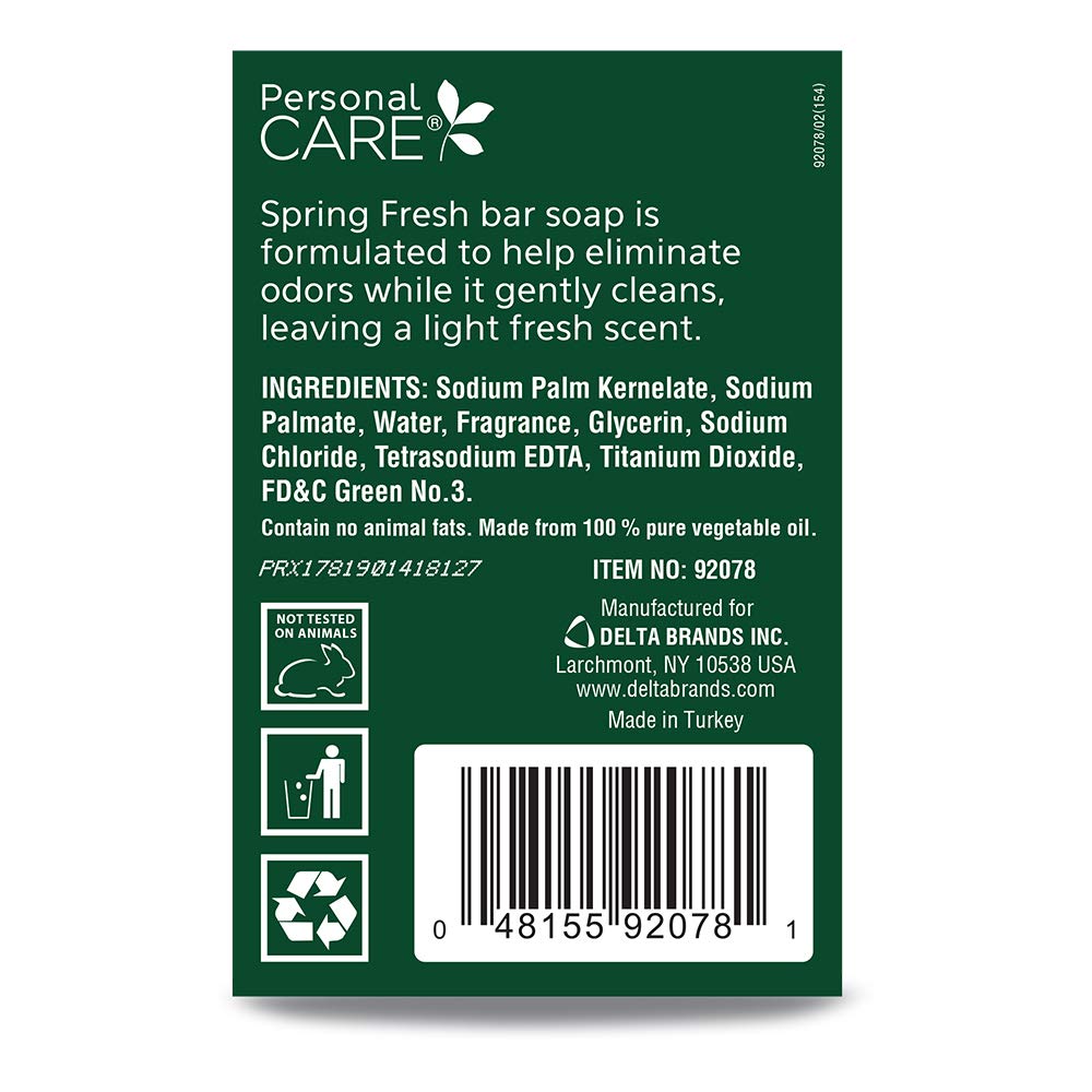 Deodorant Soap Bar, Spring Fresh, 3-oz., 2-Pk.