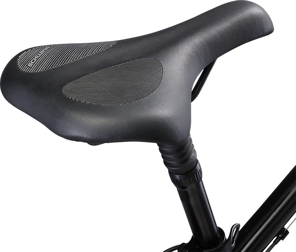 Schwinn Discover 2 Adult Hybrid Bike for Men and Women, 700c Wheels, 21-Speeds, 17-Inch Step-Over Frame, Front and Rear Fenders, Rear Cargo Rack, Black