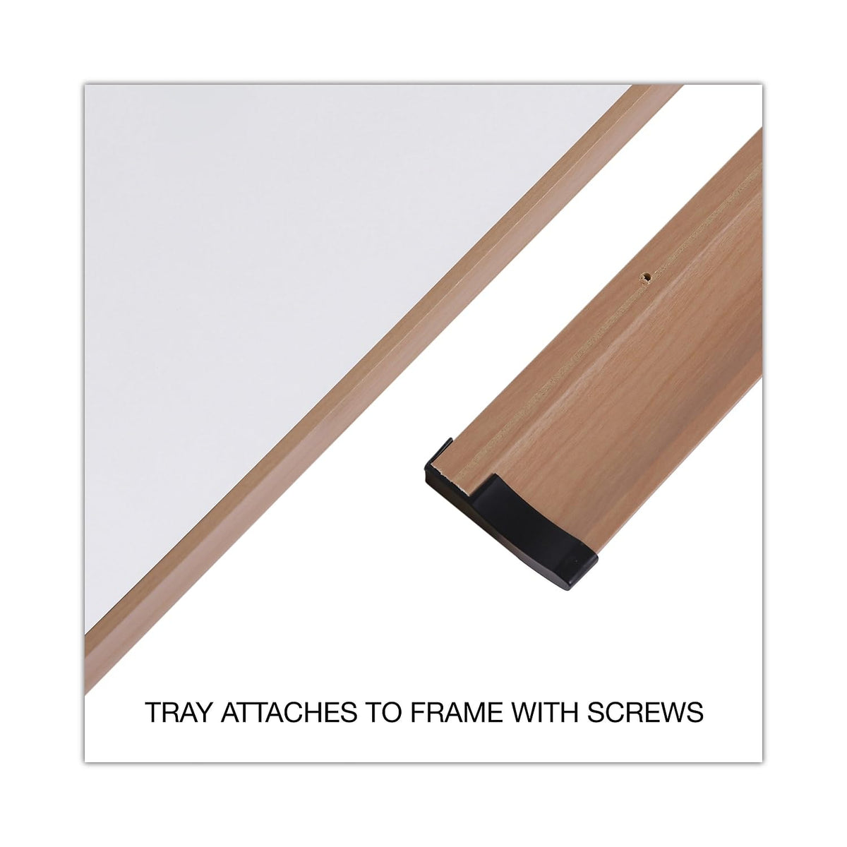 Universal Dry Erase Board, Melamine, 36 x 24, Oak Frame (UNV43619)