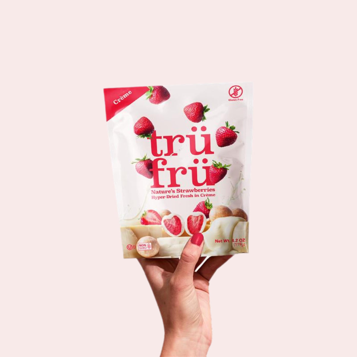 Tru Fru Hyper-Dried Strawberries & Crème, 4.2oz
