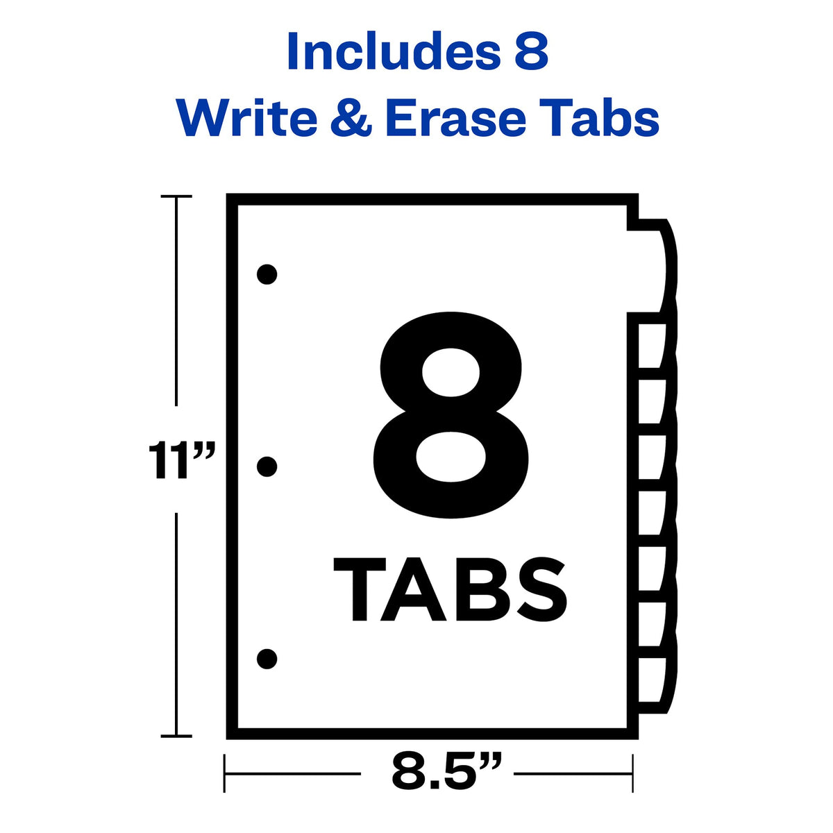 Avery Big Tab Write & Erase Durable Plastic Dividers for 3 Ring Binders, 8-Tab Sets, Pastel Multicolor, 24 Sets, 192 Divider Tabs (16171)