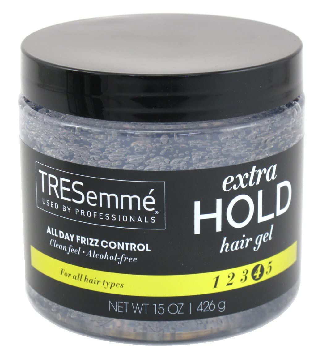 TRESemmé Hair Gel Extra Hold #4 Alcohol-Free 15 Ounce Jar