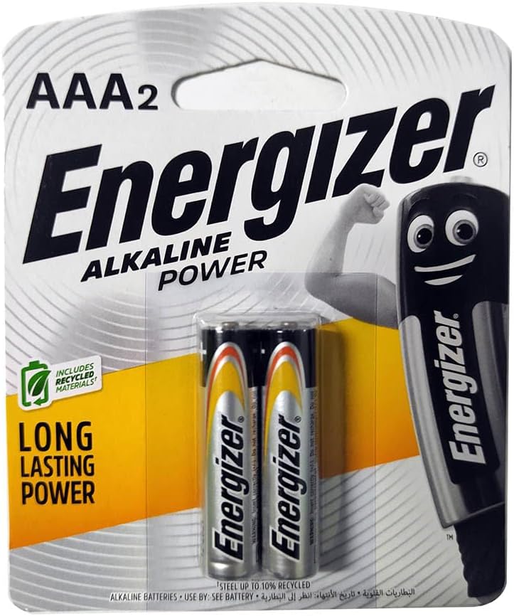 Energizer Max AAA Alkaline Batteries, 2 Pack product image 1