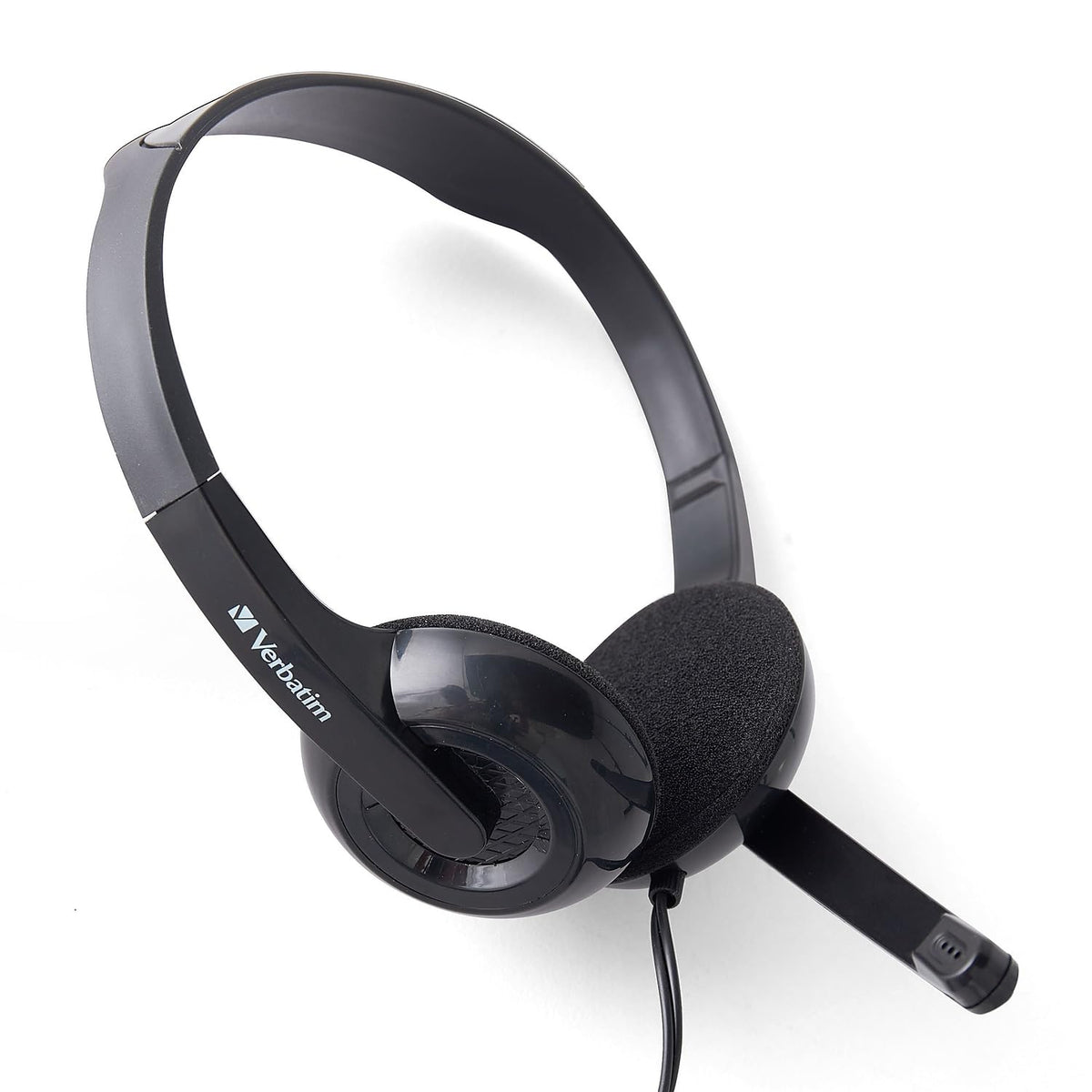 Verbatim Stereo 3.5mm Headset with Microphone,Black