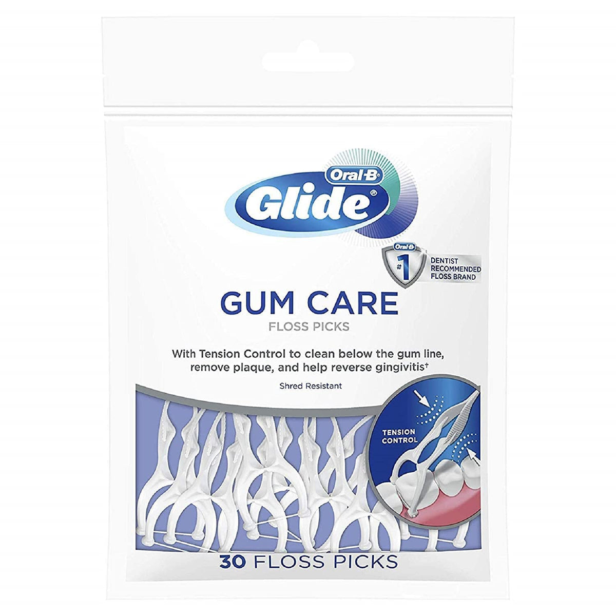 Glide Floss Picks, 30-Count Packages (Pack of 2) by Glide