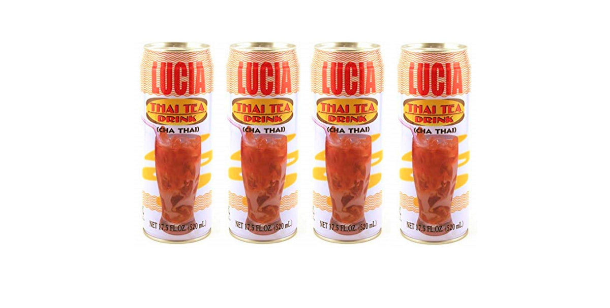 Lucia Thai Tea Drink 520mL, 4 Pack