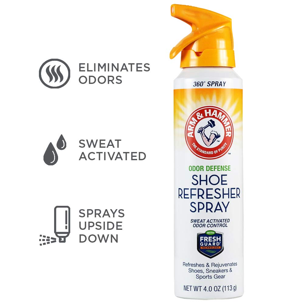 Arm & Hammer Odor Defense Shoe Refresher Spray, Fresh Scent, 4 oz