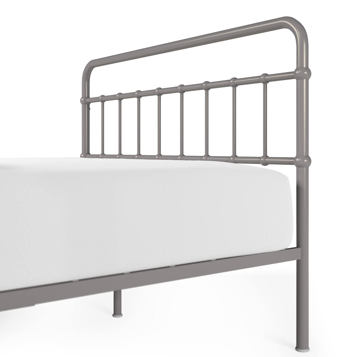 ZINUS Florence Metal Platform Bed Frame, Mattress Foundation, No Box Spring Needed, Easy Assembly, Grey, Twin