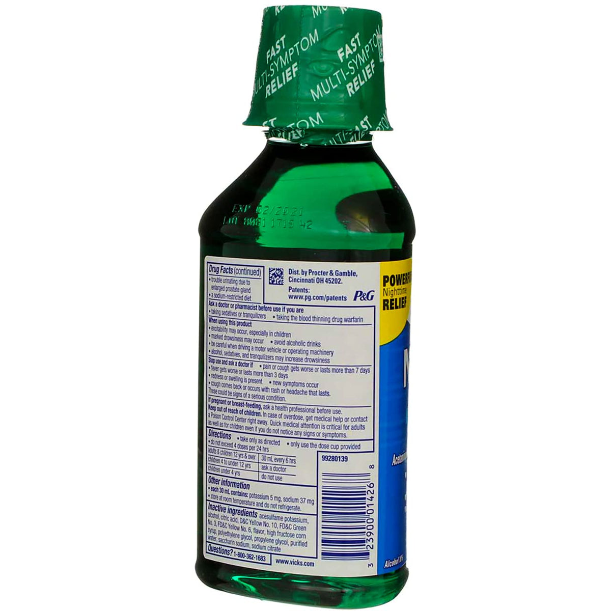 NyQuil Cold & Flu Nighttime Liquid, 12 oz Bottle