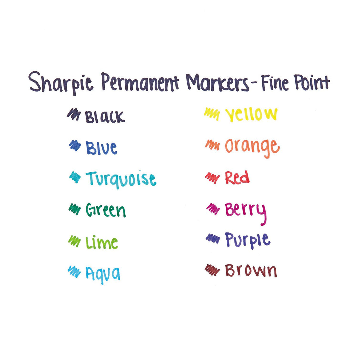 Sharpie 30008 Fine Point Permanent Marker Purple Dozen