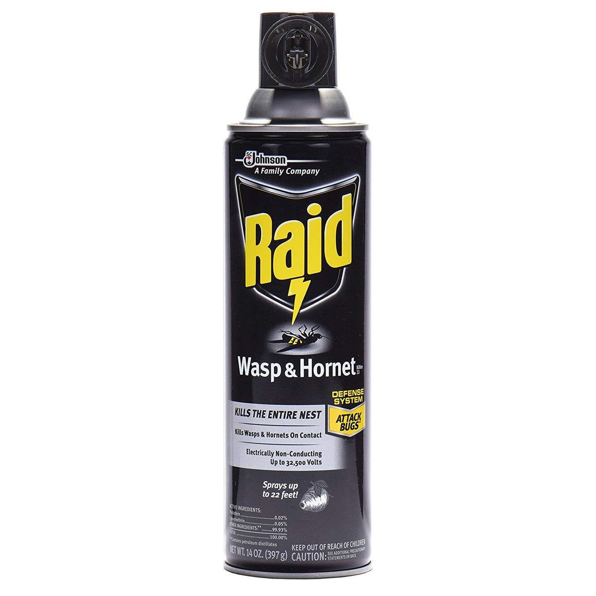 Raid Wasp Hornet Killer Spray,14 Ounce (Pack of 6)