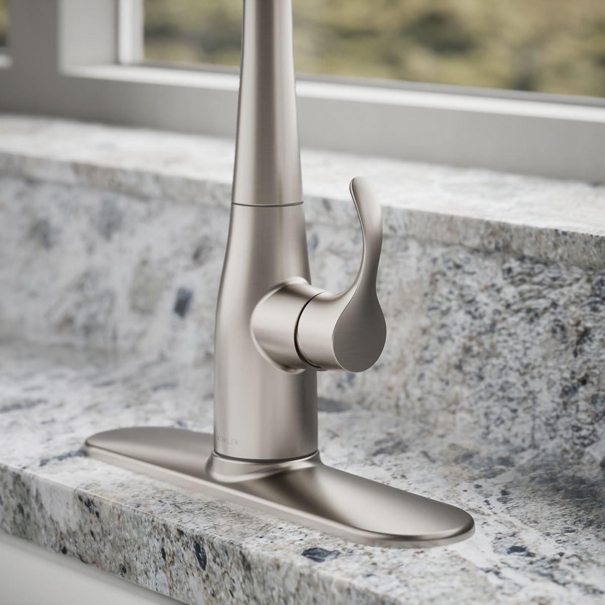 KOHLER K-597-VS Simplice Kitchen Faucet, One Size, Vibrant Stainless