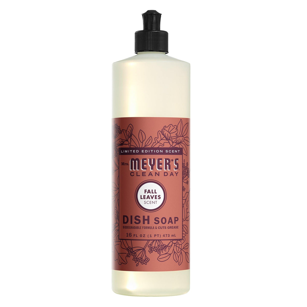 Mrs. MEYER'S Clean Day Dish Soap, Fall Leaves Scent, 16 fl oz (1)