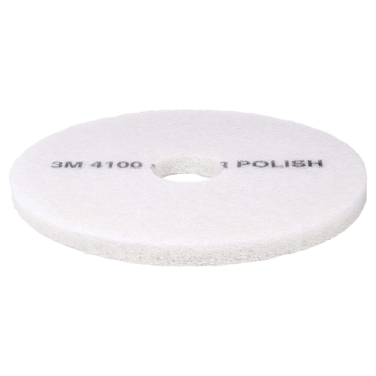 3M White Super Polish Pad 4100, 12 in