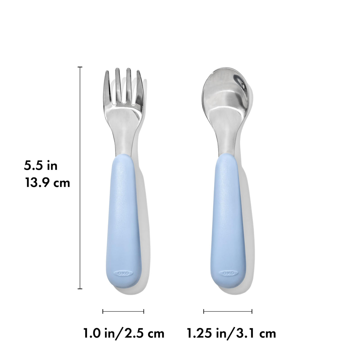 OXO Tot Fork and Spoon Set - Dusk