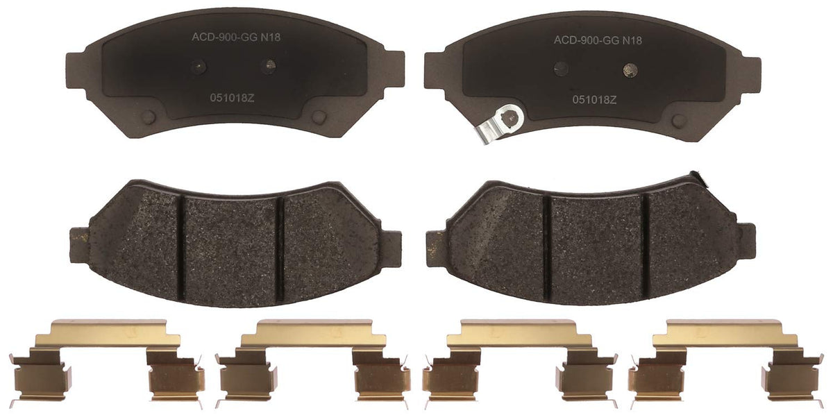 ACDelco Silver 14D1075CHF1 Ceramic Front Disc Brake Pad Set