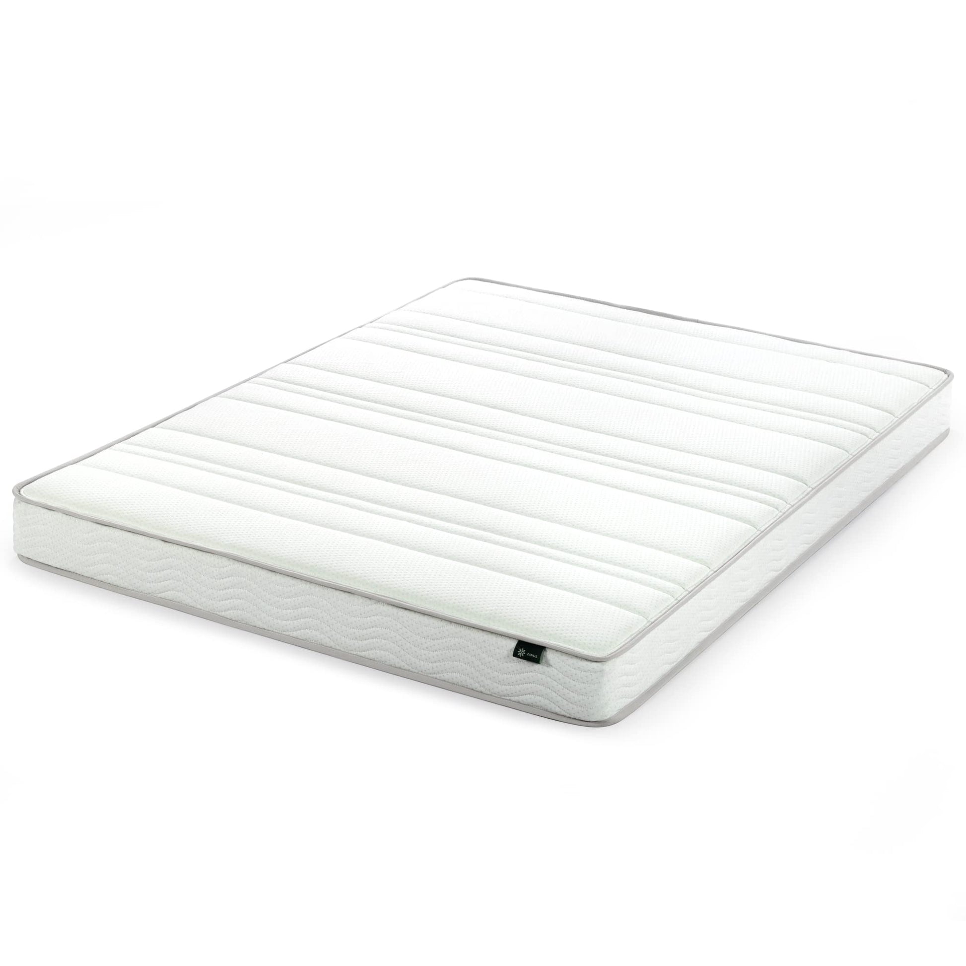 ZINUS 6 Inch Foam and Spring Mattress, Queen, CertiPUR-US Certified Foams, Mattress in A Box, White