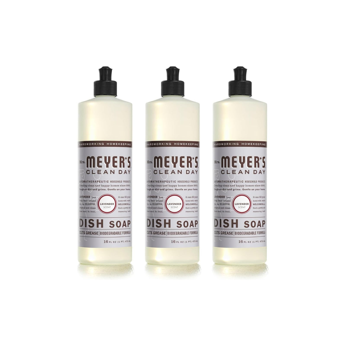Mrs. Meyer's Dish Soap, Lavender, 16 fl oz
