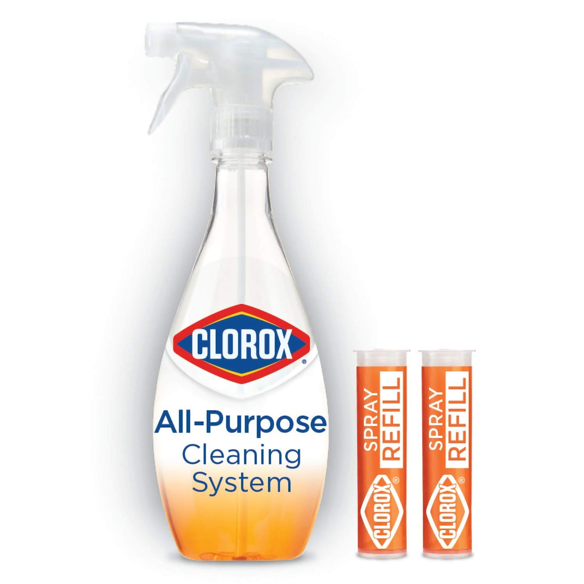 Clorox Clorox All-Purpose Cleaning System, 1 Reusable Bottle 2 Refills - Citrus Blend (Packaging May Vary), 0.66 Fl Ounce