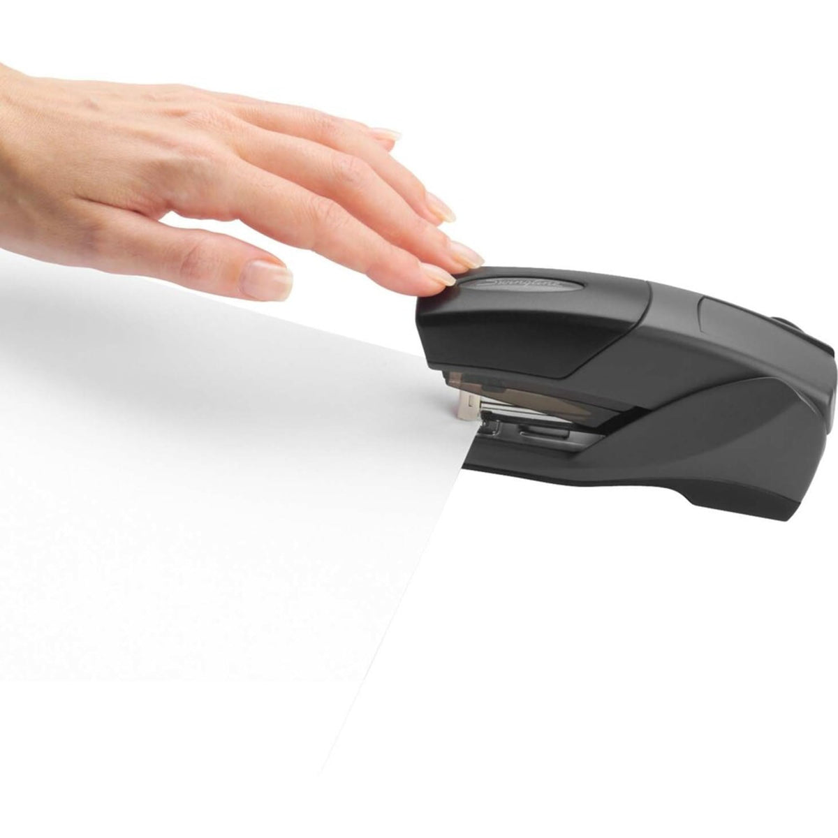 Swingline Stapler, Desktop Stapler, Compact Size, 25 Sheet Capacity, Optima 25 Reduced Effort, Orange/Gray (66412)