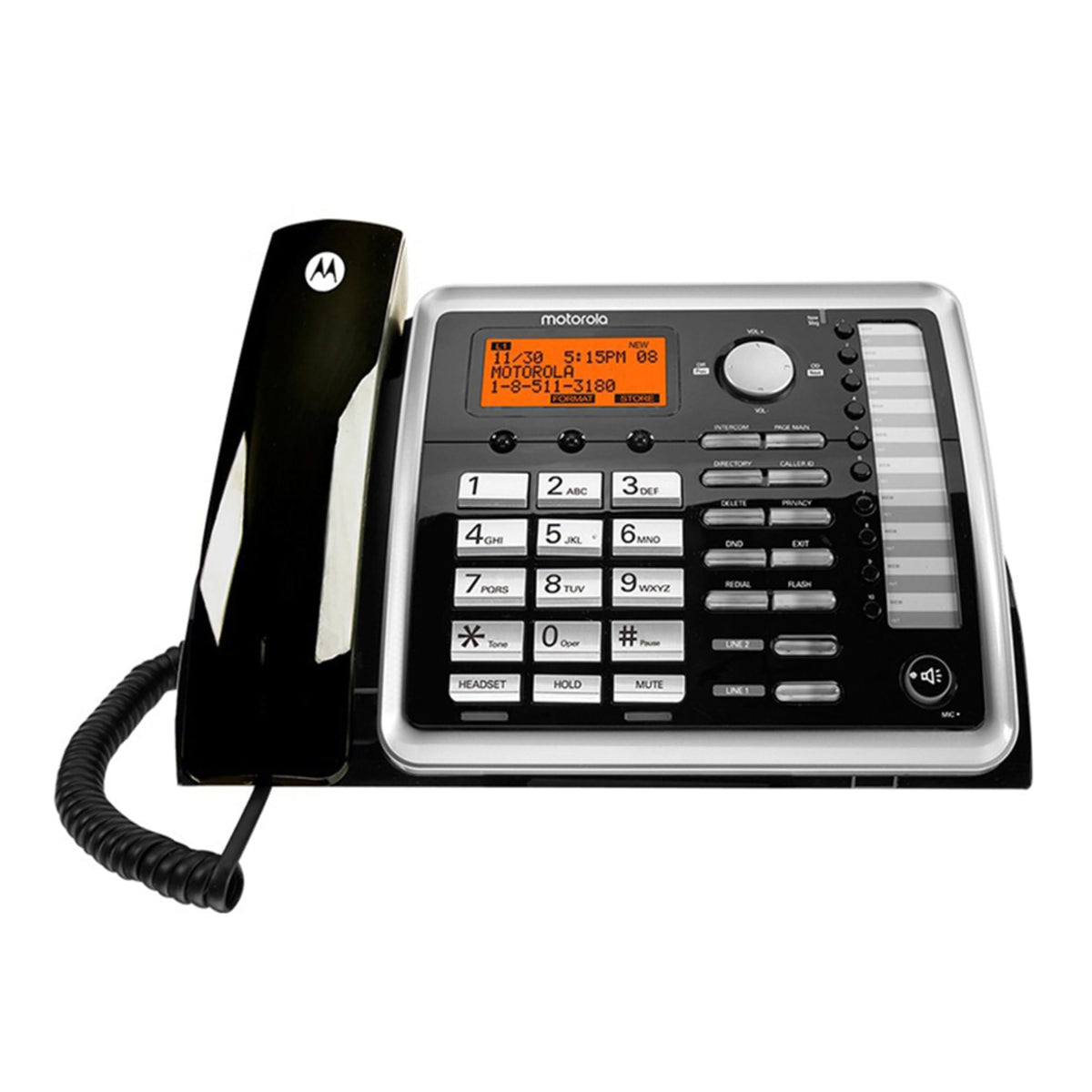 Motorola Visys 25260 Two-Line Corded Wireless Speakerphone