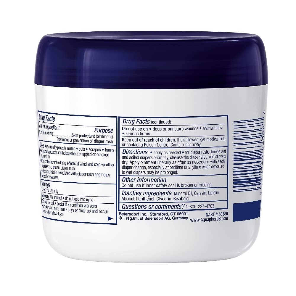Aquaphor Baby Healing Ointment Advanced Therapy Skin Protectant, 14 Ounce, 5 Pack