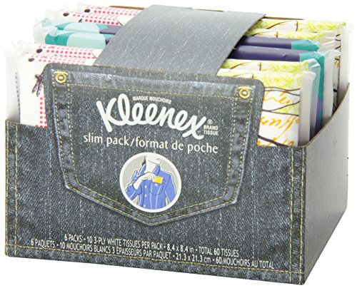 Kleenex Everyday Tissues Wallet - 6 10-count packs