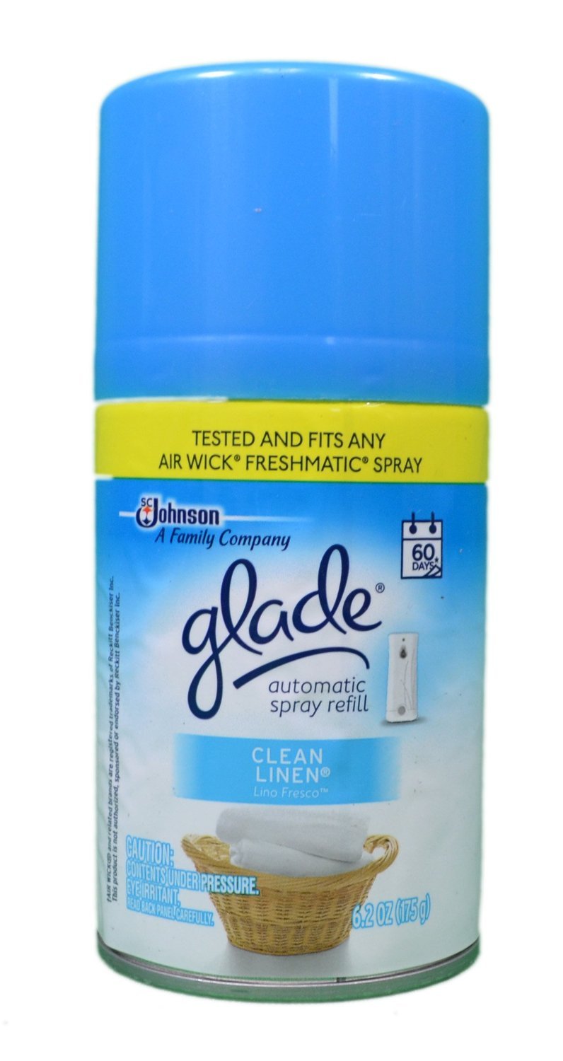 Glade Automatic Spray Refill - Clean Linen 6.2 oz. (Pack of 6)