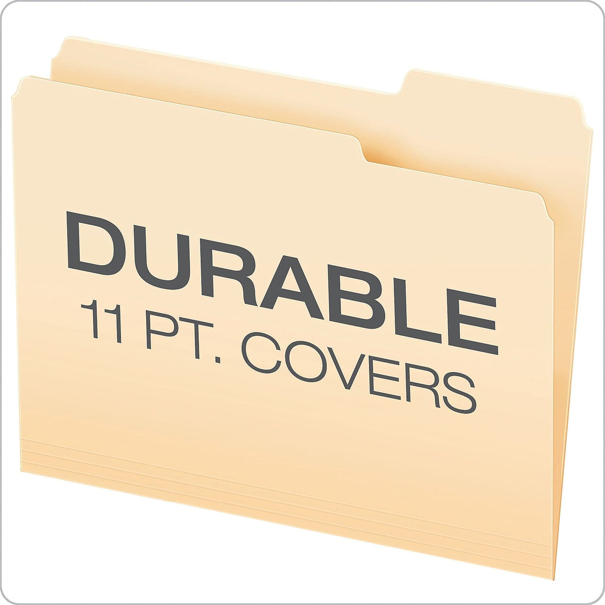 Pendaflex Double Stuff File Folders, Letter Size, Manila, 50 per Box (54459EE)