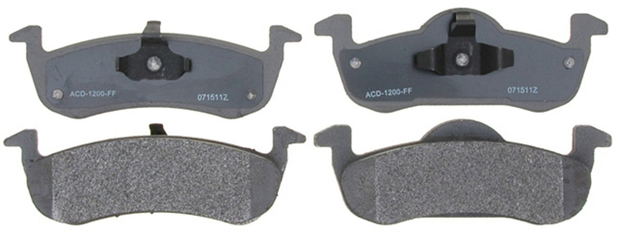 ACDelco Silver 14D1279M Semi-Metallic Rear Disc Brake Pad Set