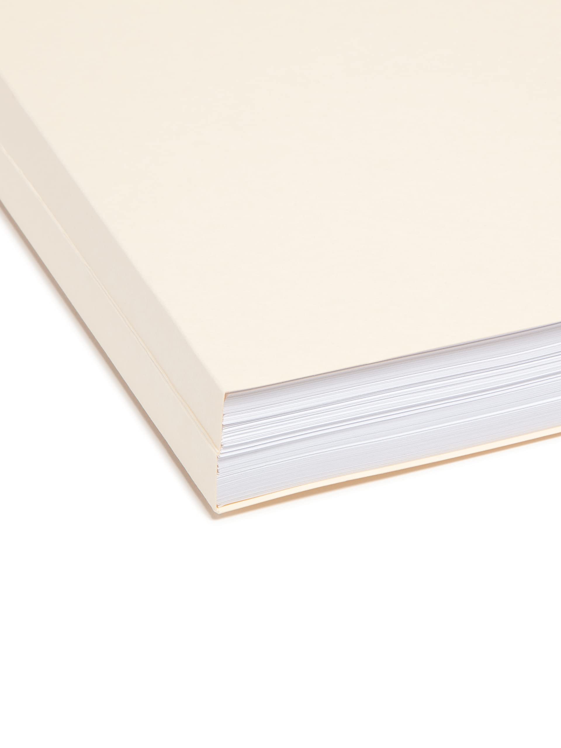 Smead File Folder, Reinforced 1/3-Cut Tab, 1-1/2" Expansion, Letter Size, Manila, 50 Per Box (10405)