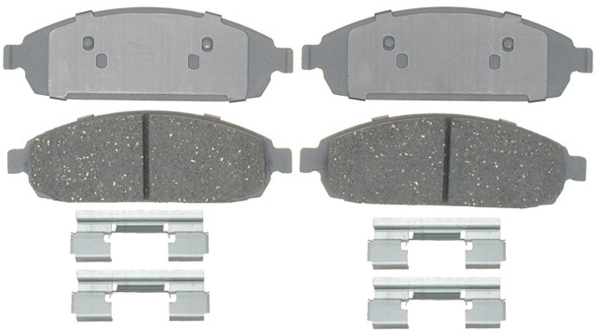 ACDelco Silver 14D1080CH (19285988) Ceramic Front Disc Brake Pad Set with Hardware