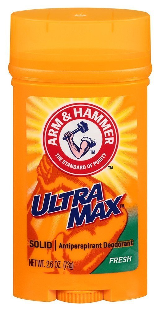 Arm & Hammer Deodorant 2.6 Ounce Solid Ultra Max Fresh (Wide) (76ml) (6 Pack)