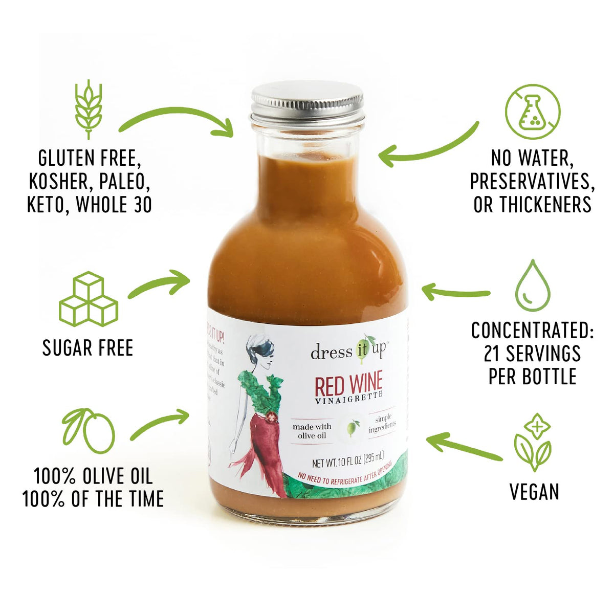 SO FINE FOODS Red Wine Vinaigrette Salad Dressing, 10 OZ