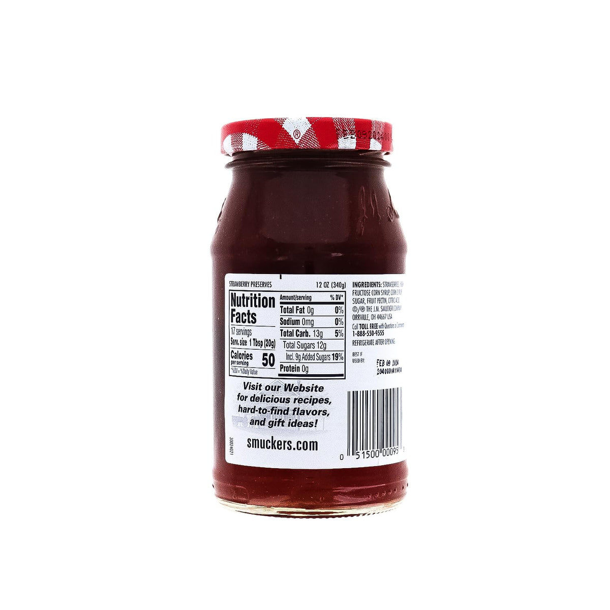 Smucker's Preserves, Strawberry, 12 Oz