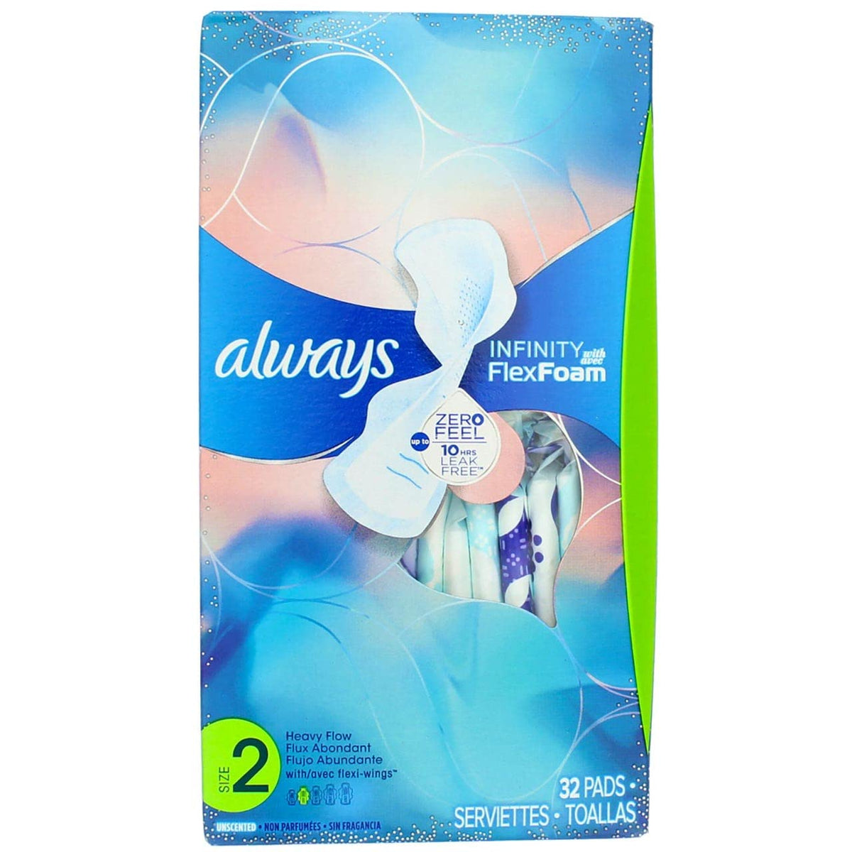 Always Infinity Heavy Flow Pads with Revolutionary Wings (Pack of 4)4