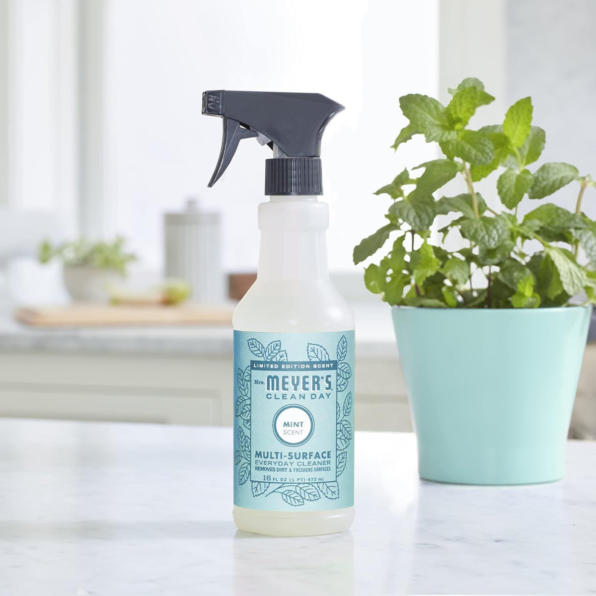 MRS. MEYER'S CLEAN DAY All-Purpose Cleaner Spray, Mint, 16 Fl. Oz